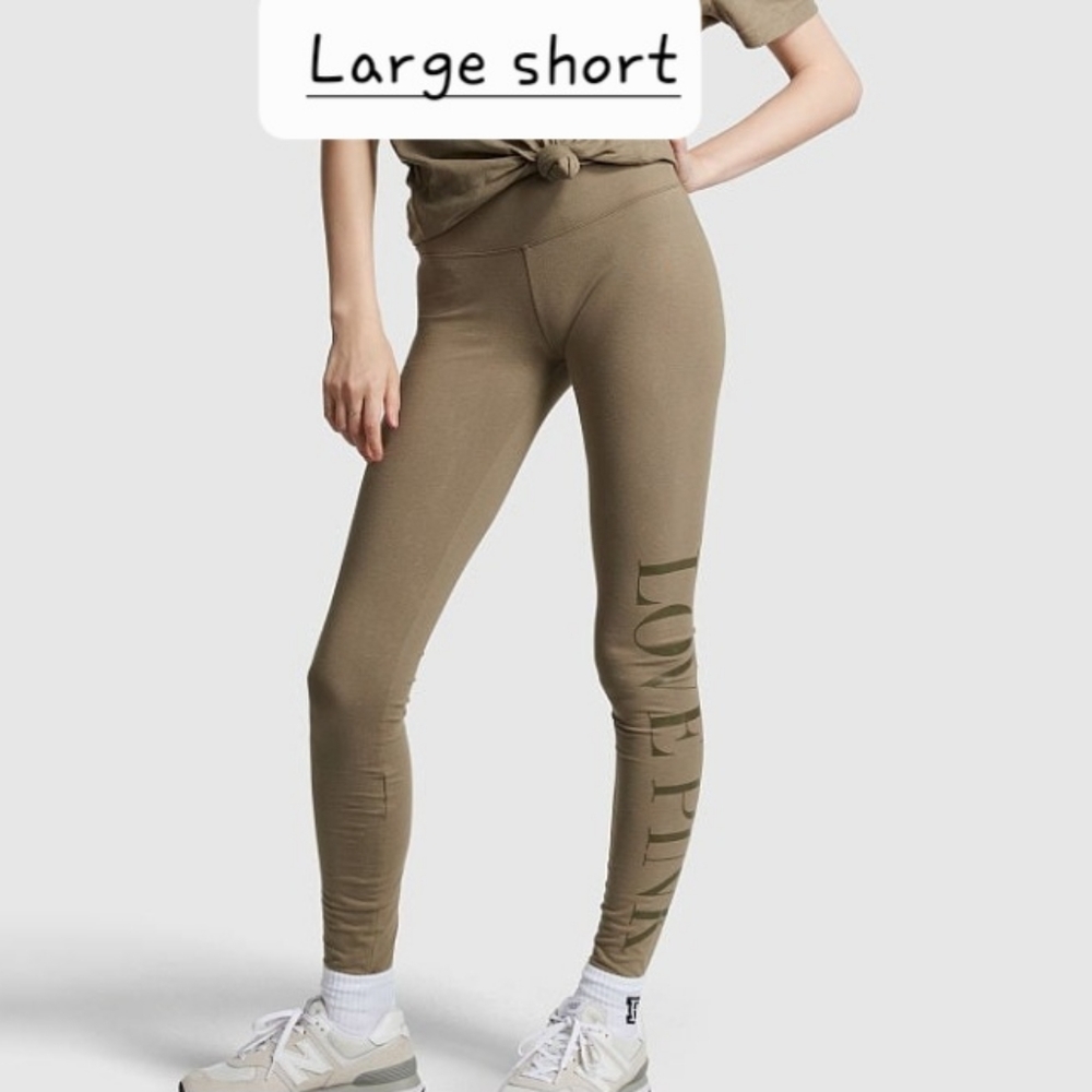 COTTON MID-RISE FOLDOVER LEGGINGS